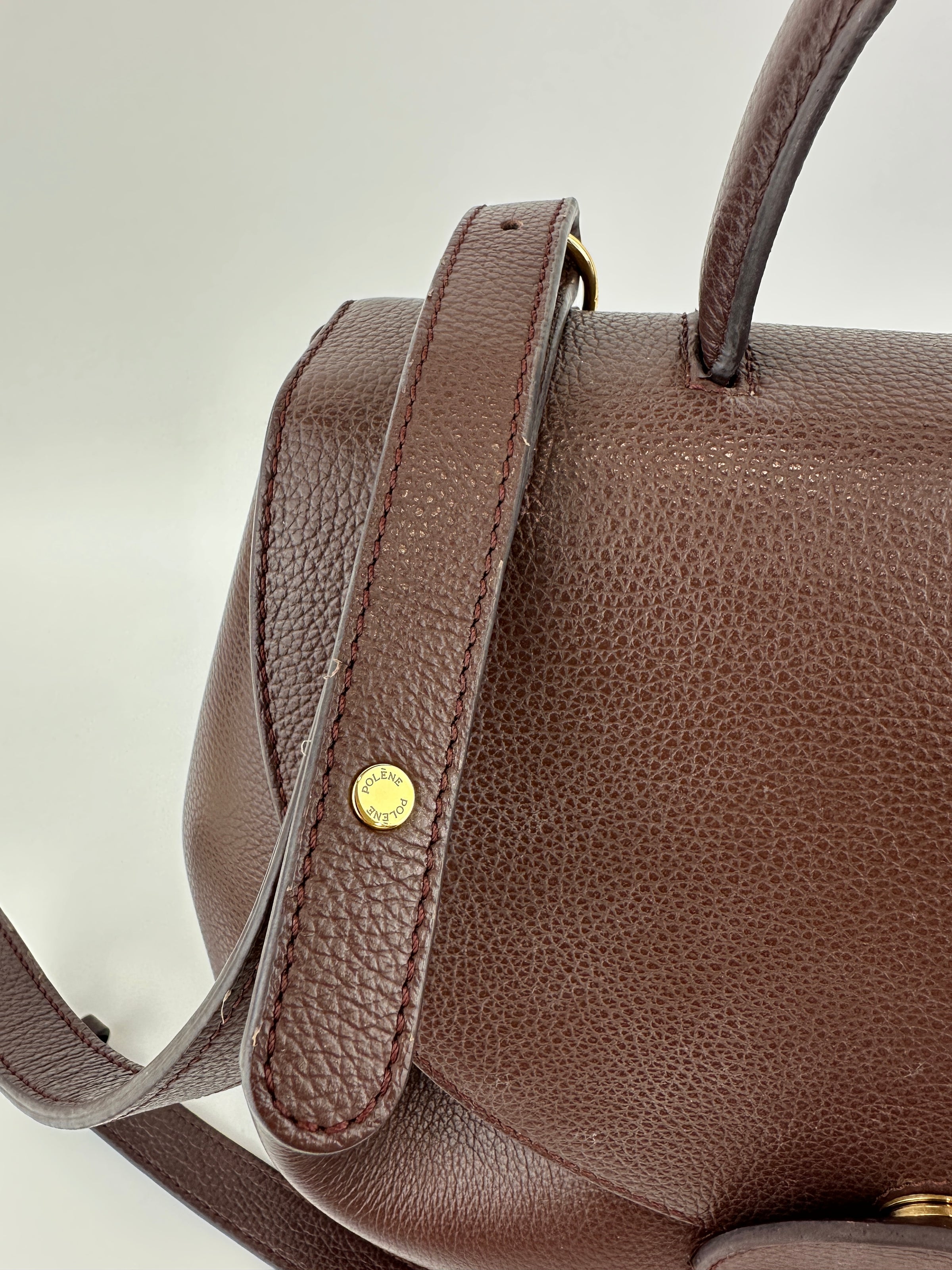 Numero Un Textured Sandalwood Leather Bag