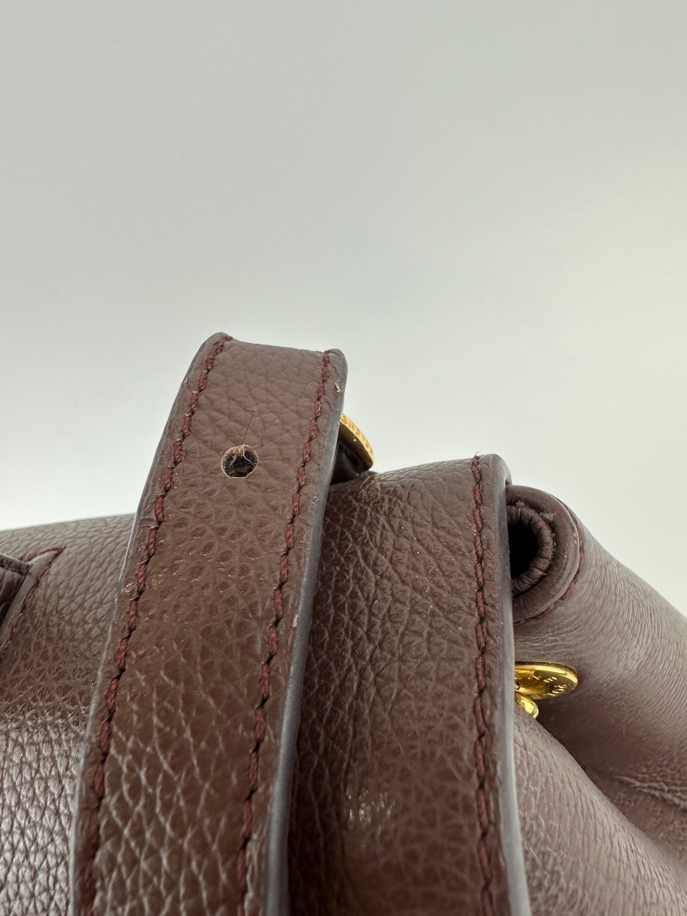 Numero Un Textured Sandalwood Leather Bag