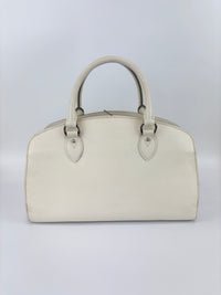 Epi Leather Pont Neuf PM Handbag White