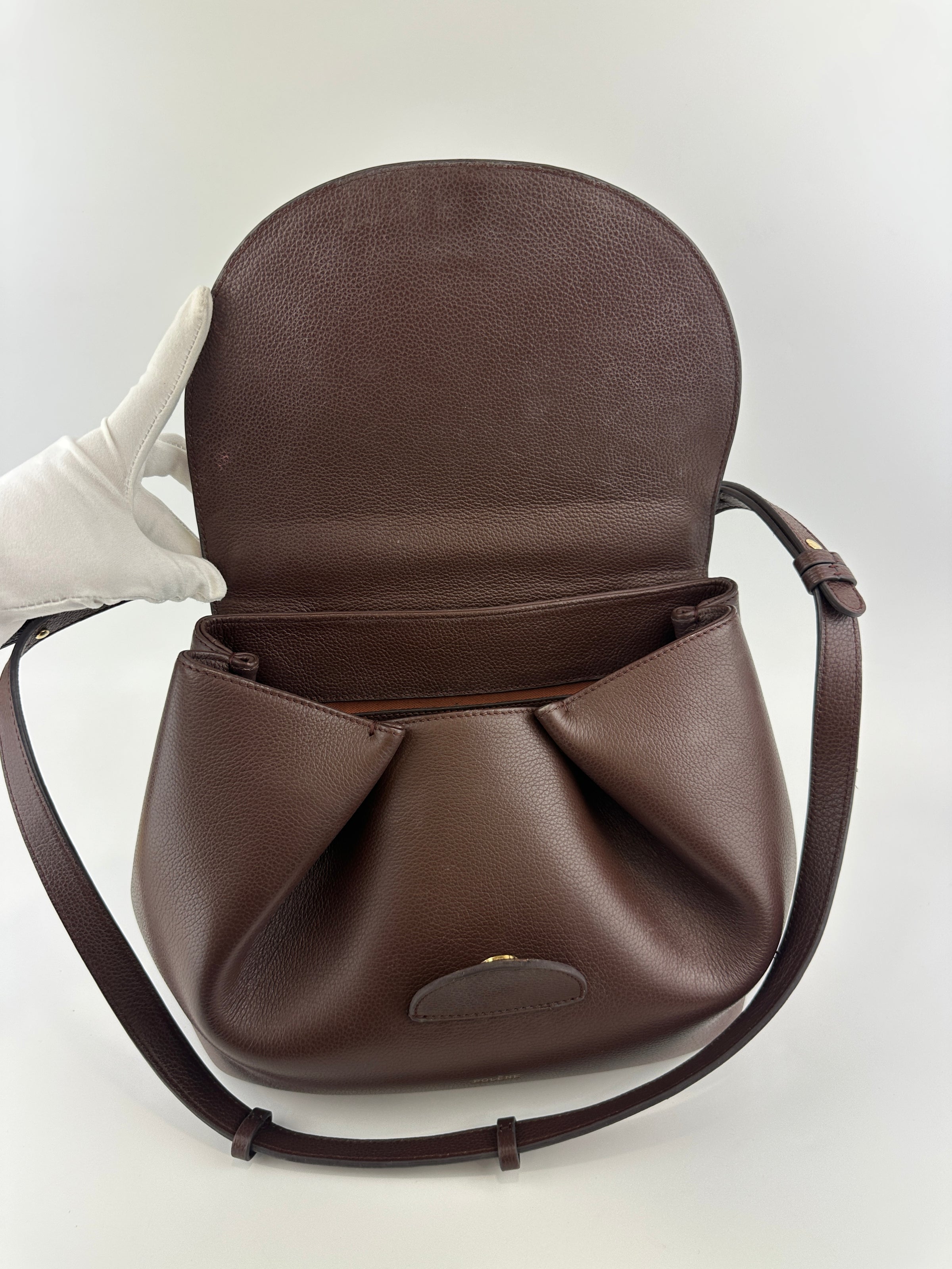 Numero Un Textured Sandalwood Leather Bag