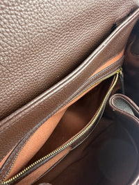 Numero Un Textured Sandalwood Leather Bag