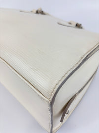 Epi Leather Pont Neuf PM Handbag White