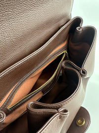 Numero Un Textured Sandalwood Leather Bag