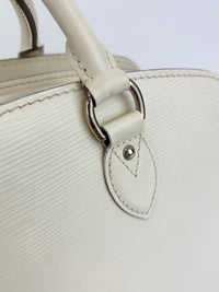 Epi Leather Pont Neuf PM Handbag White