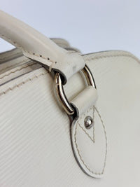 Epi Leather Pont Neuf PM Handbag White