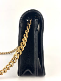 Boy Wallet On Chain Black Caviar GHW AP1117 - Glampot