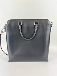 Brooks Epi Leather Tote Bag Black