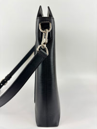 Brooks Epi Leather Tote Bag Black