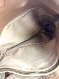 Small Nappa Intrecciato Capri Handbag in Brown - Glampot