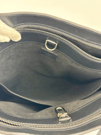 Brooks Epi Leather Tote Bag Black
