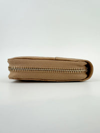 323397 GG Guccissima / Micro Guccissima Beige Leather Zip Around Long Wallet