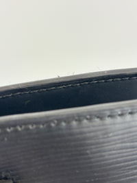 Brooks Epi Leather Tote Bag Black