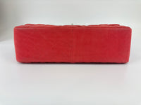 Coral Pink Caviar Jumbo Classic Double Flap Bag SHW