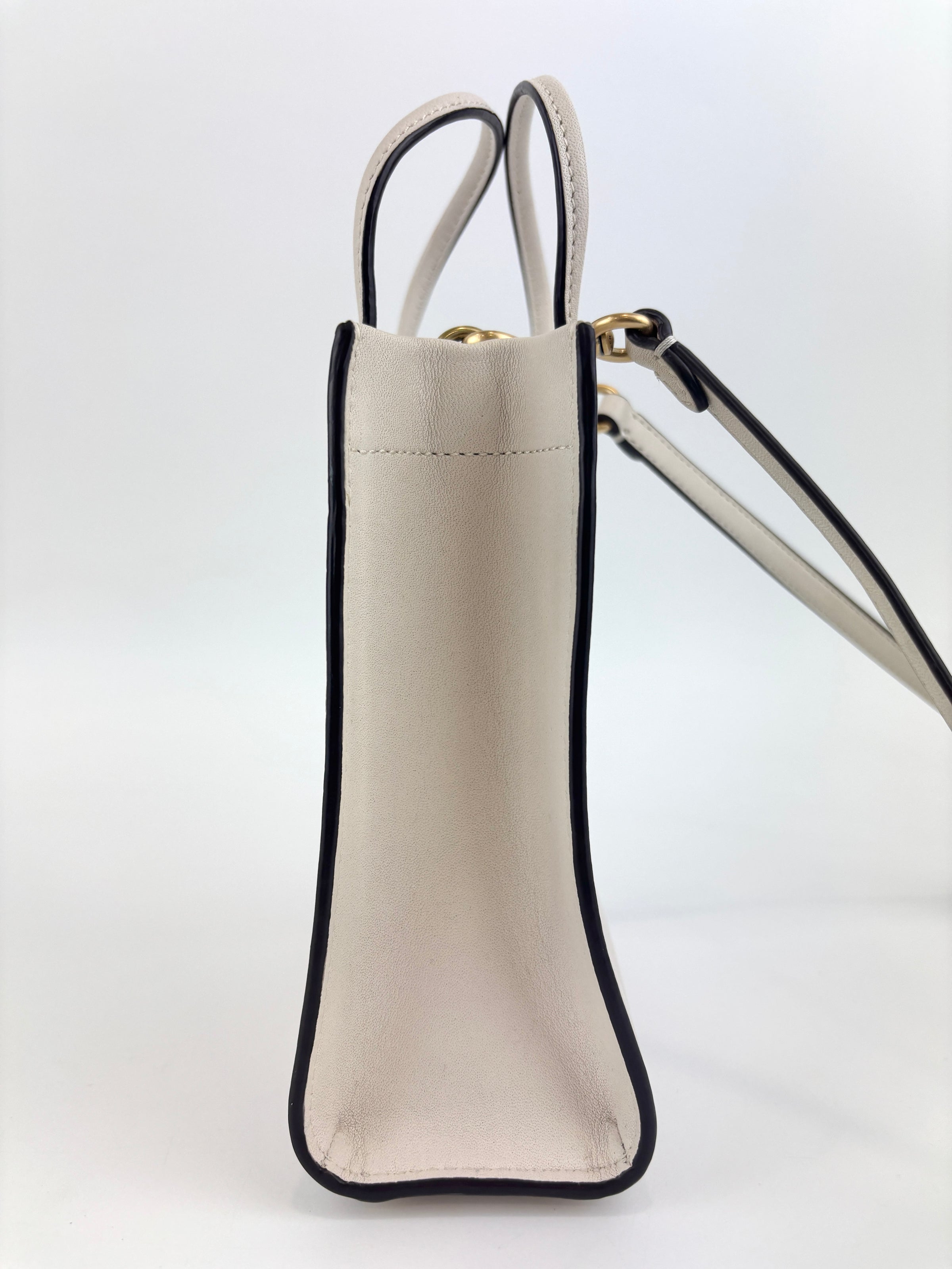 C4828 Mini Cashin Tote in Chalk