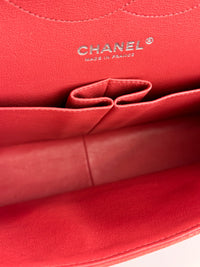 Coral Pink Caviar Jumbo Classic Double Flap Bag SHW
