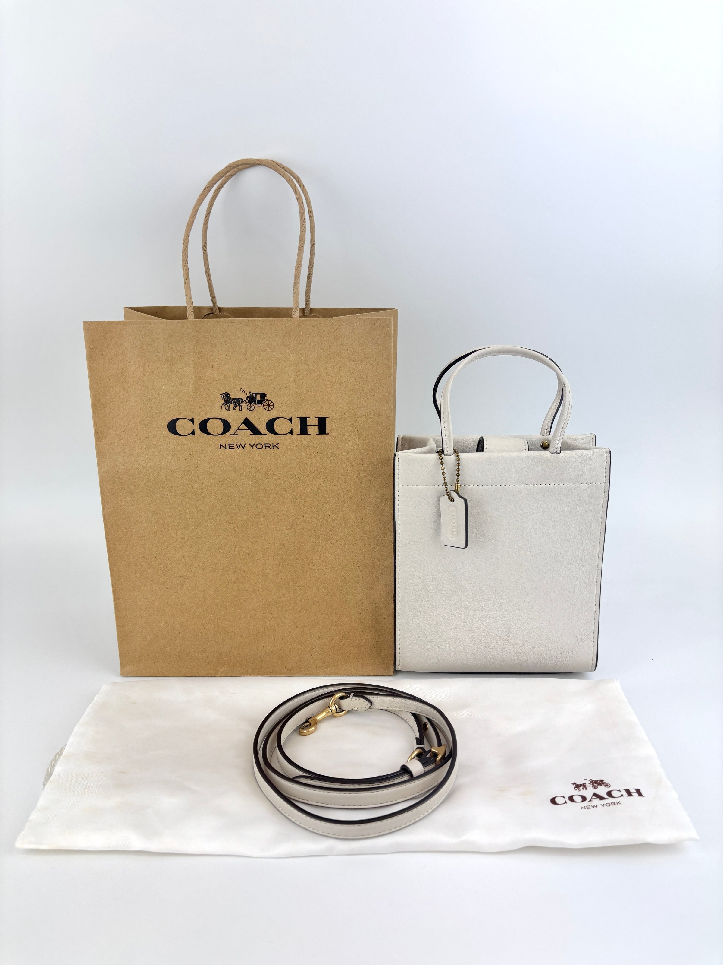 C4828 Mini Cashin Tote in Chalk