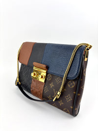 Limited Edition Marine Monogram Blocks Pochette Plate Clutch Bag - Glampot