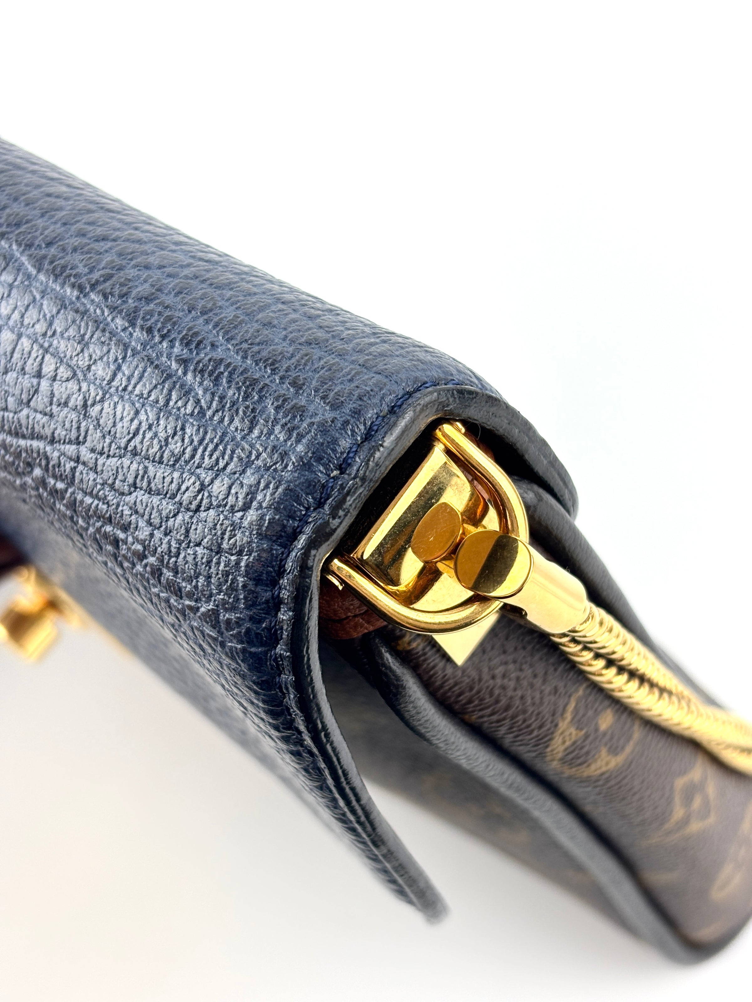 Limited Edition Marine Monogram Blocks Pochette Plate Clutch Bag - Glampot