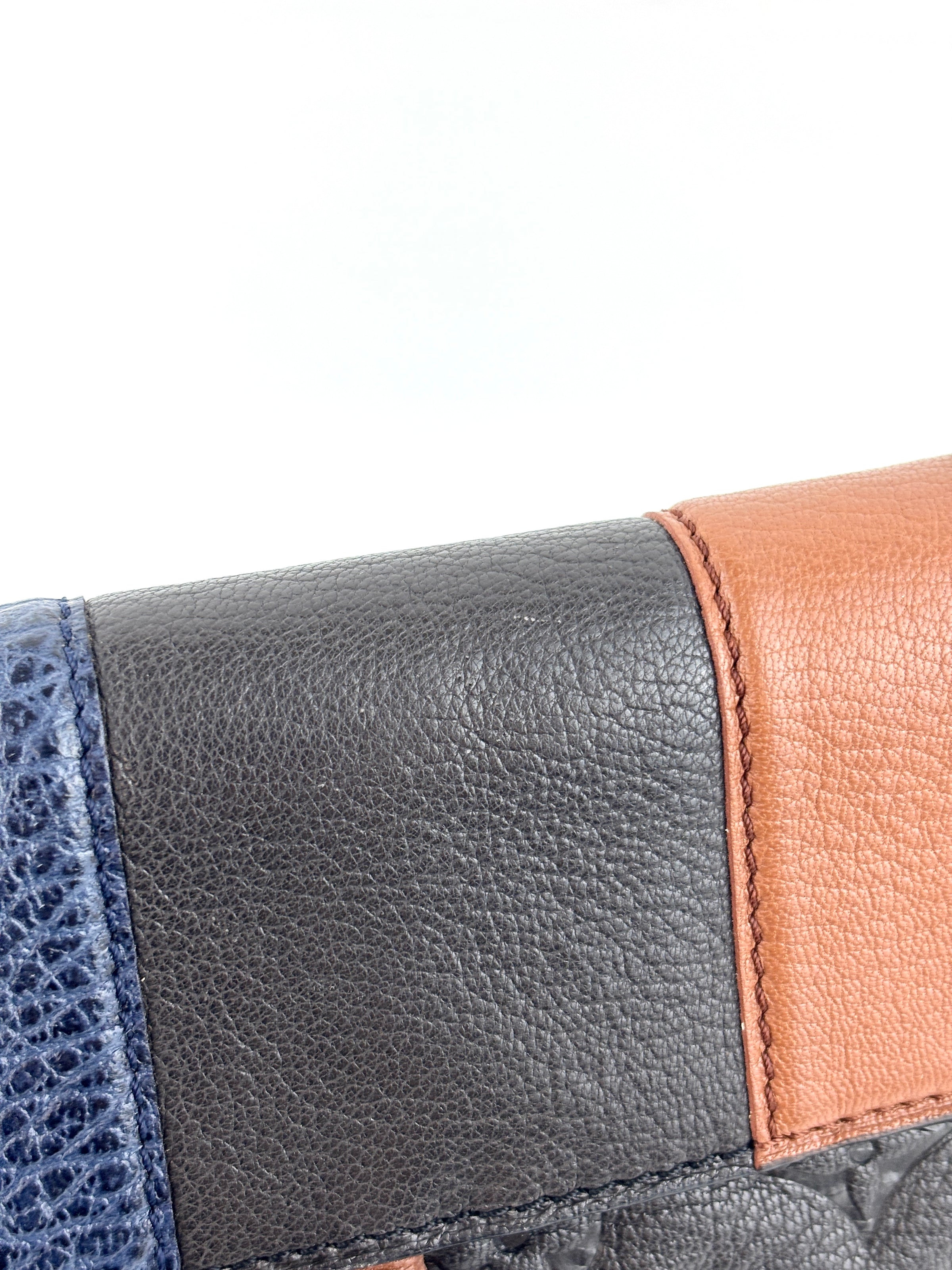 Limited Edition Marine Monogram Blocks Pochette Plate Clutch Bag - Glampot