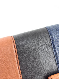 Limited Edition Marine Monogram Blocks Pochette Plate Clutch Bag - Glampot