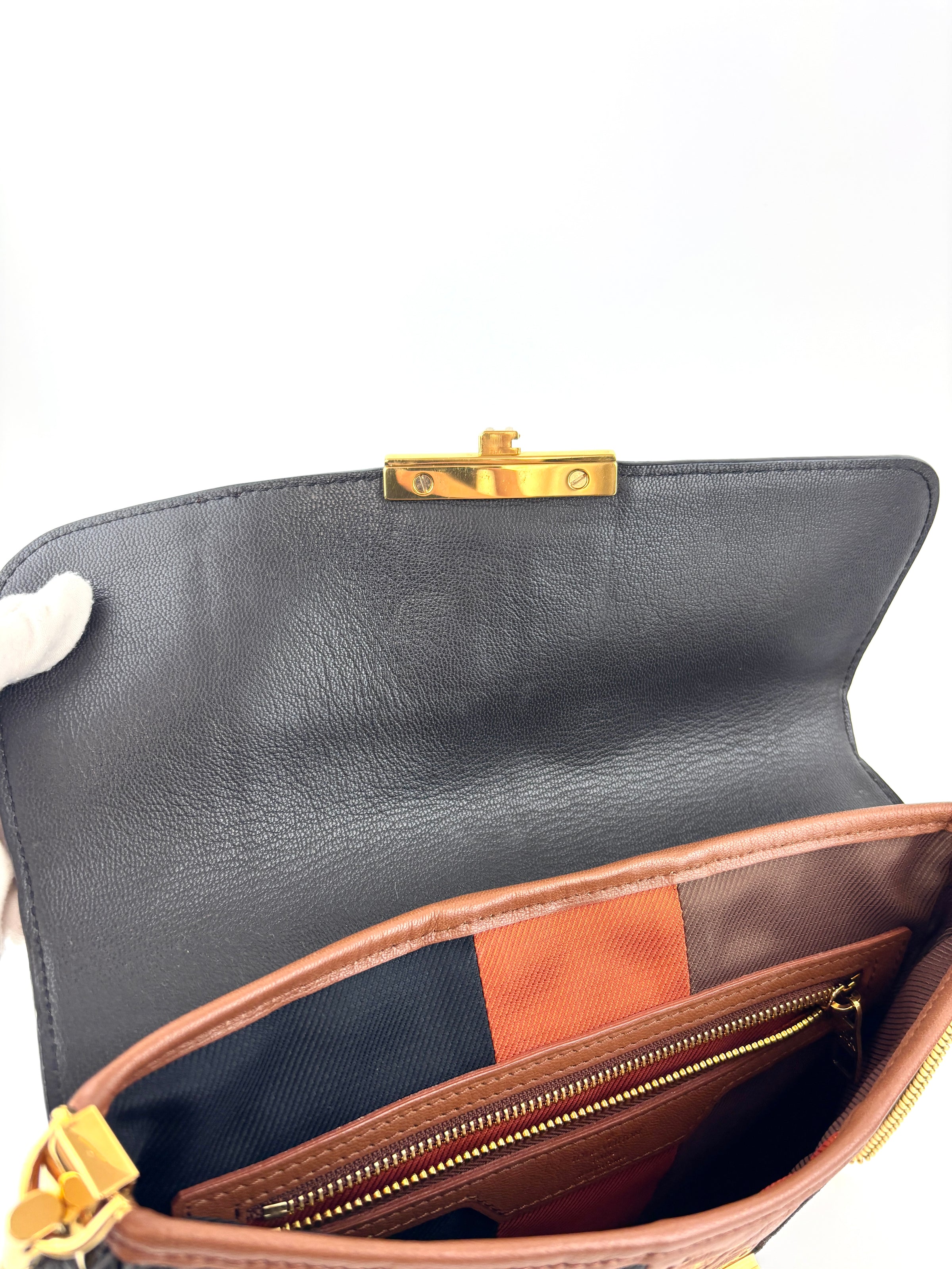 Limited Edition Marine Monogram Blocks Pochette Plate Clutch Bag - Glampot