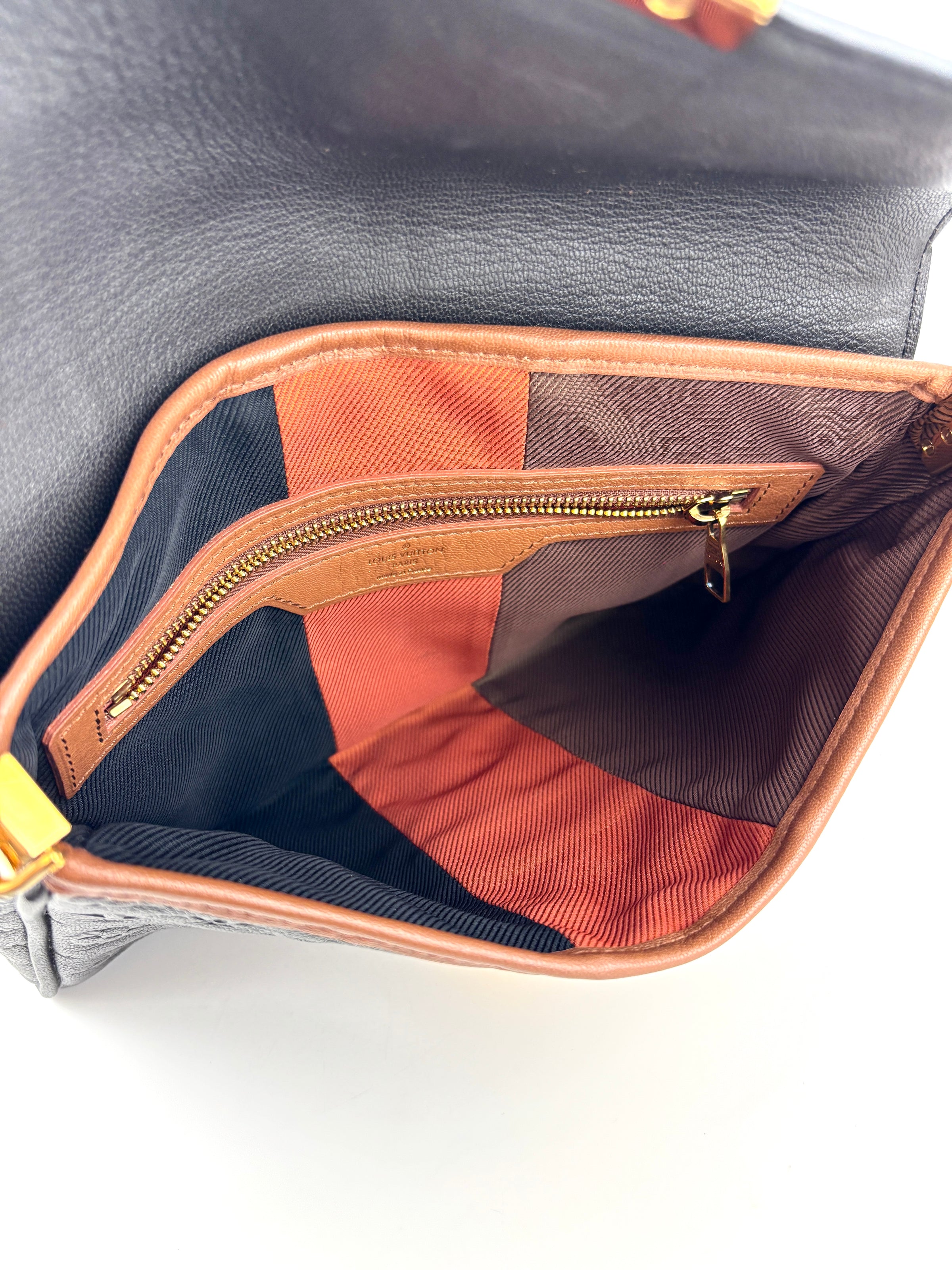 Limited Edition Marine Monogram Blocks Pochette Plate Clutch Bag - Glampot