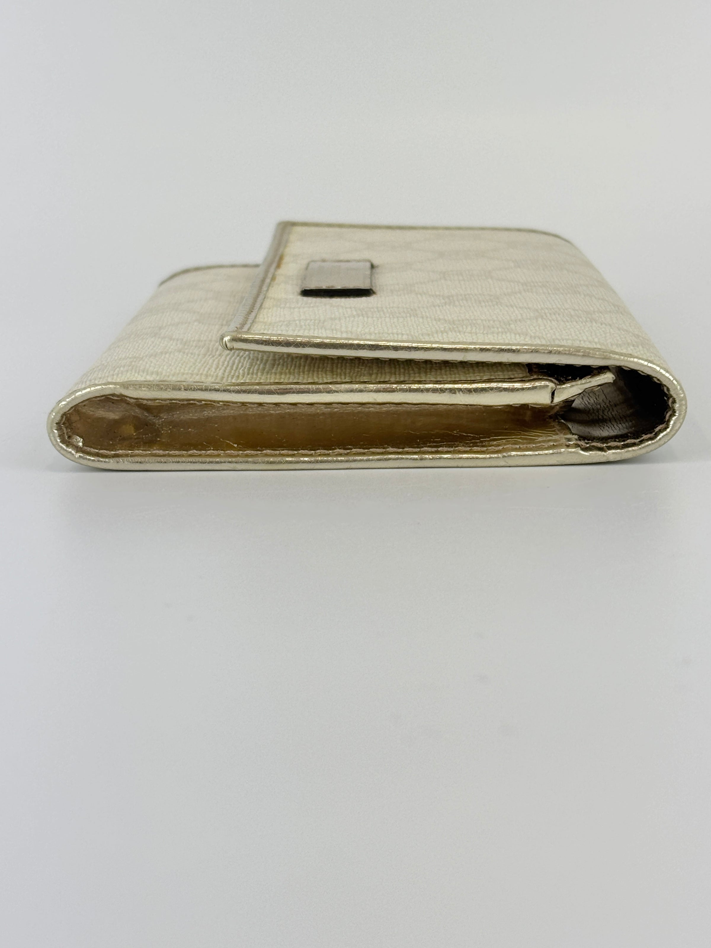 White GG Coated Canvas Wallet