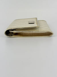 White GG Coated Canvas Wallet