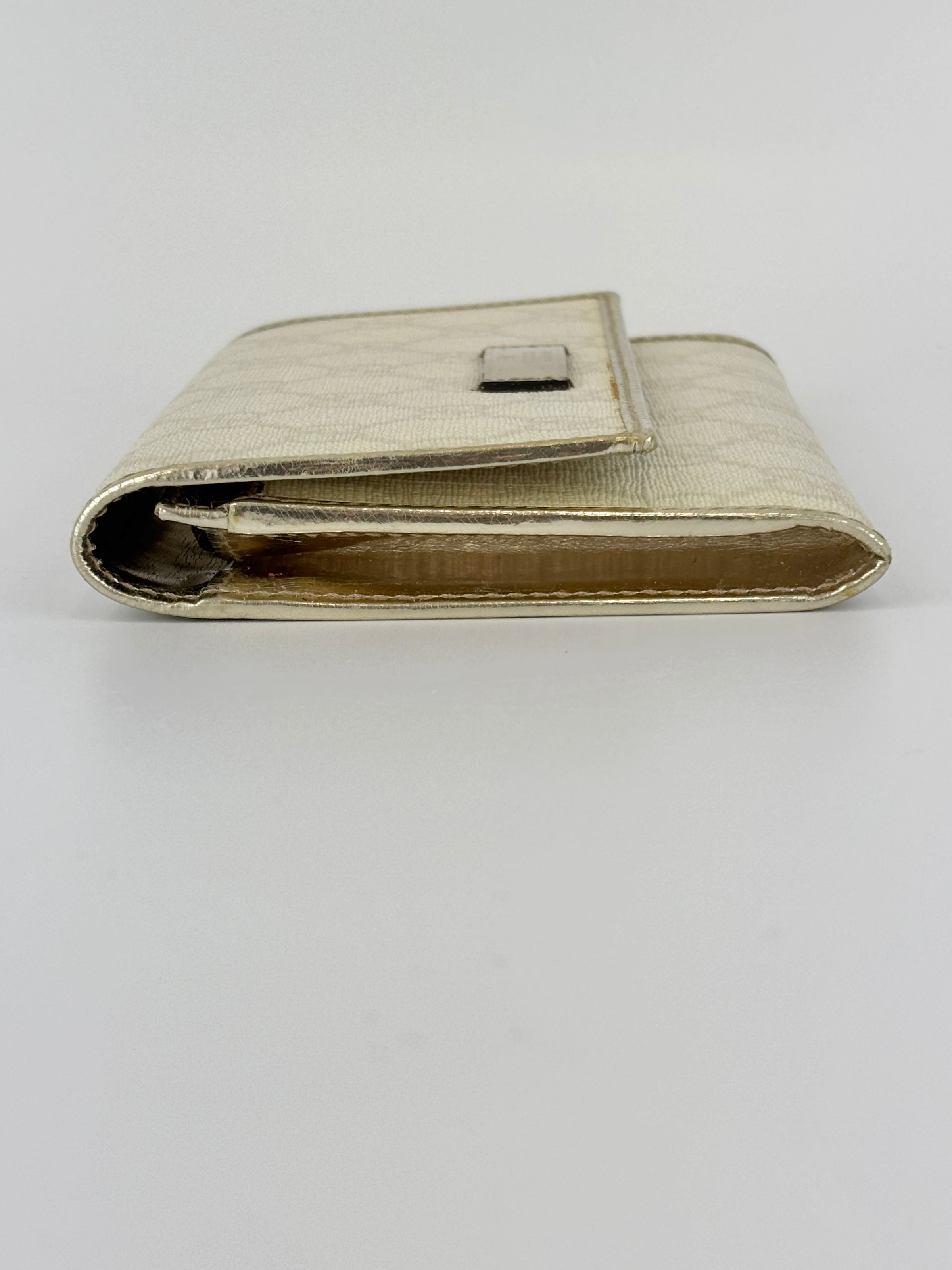 White GG Coated Canvas Wallet