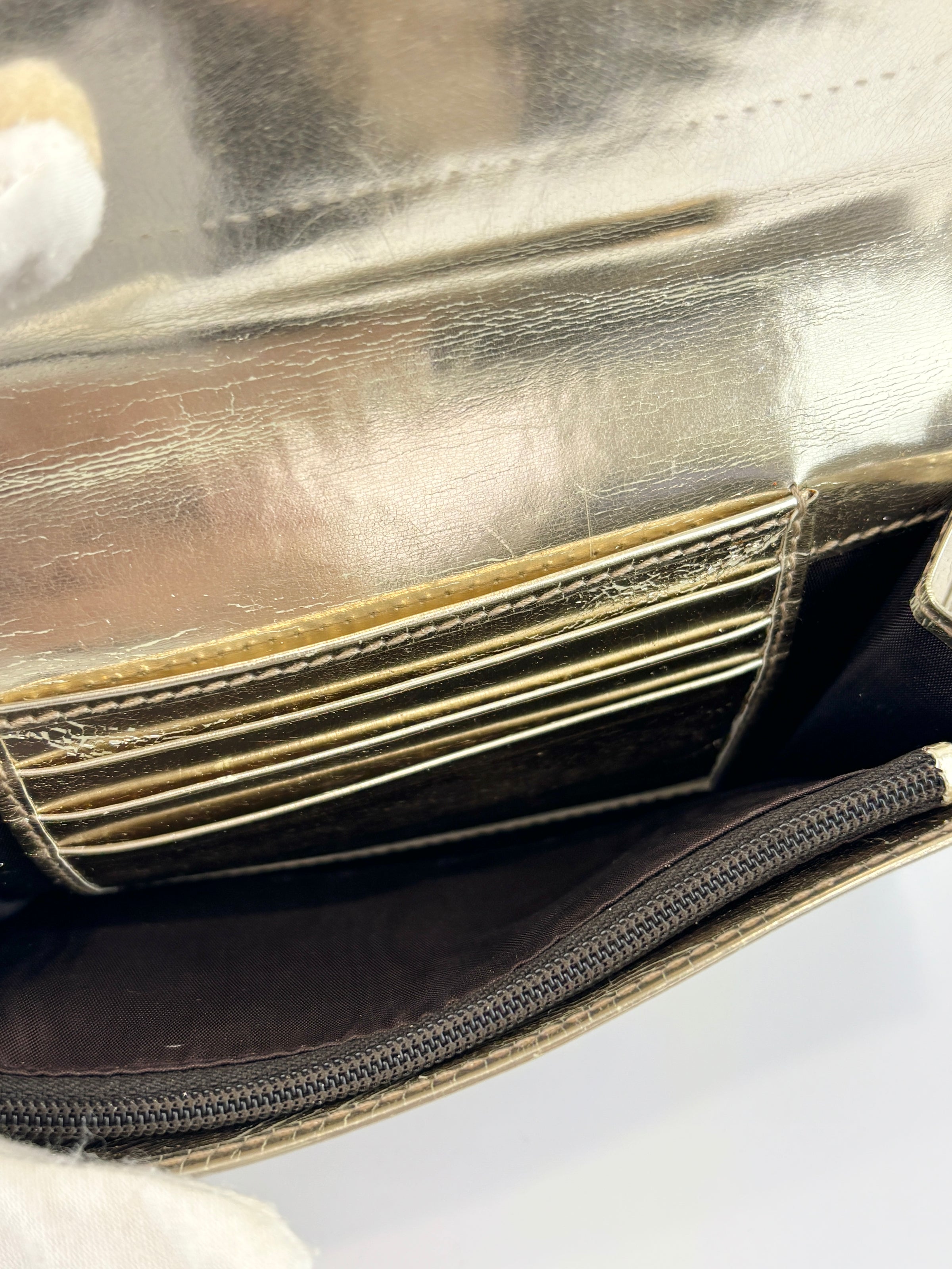 White GG Coated Canvas Wallet