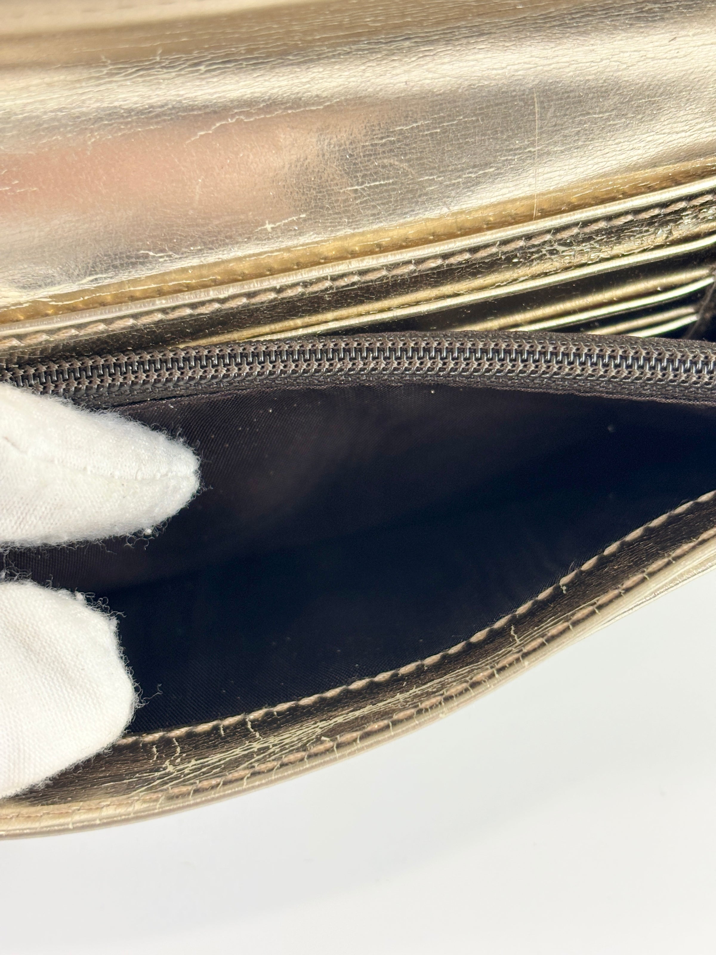White GG Coated Canvas Wallet