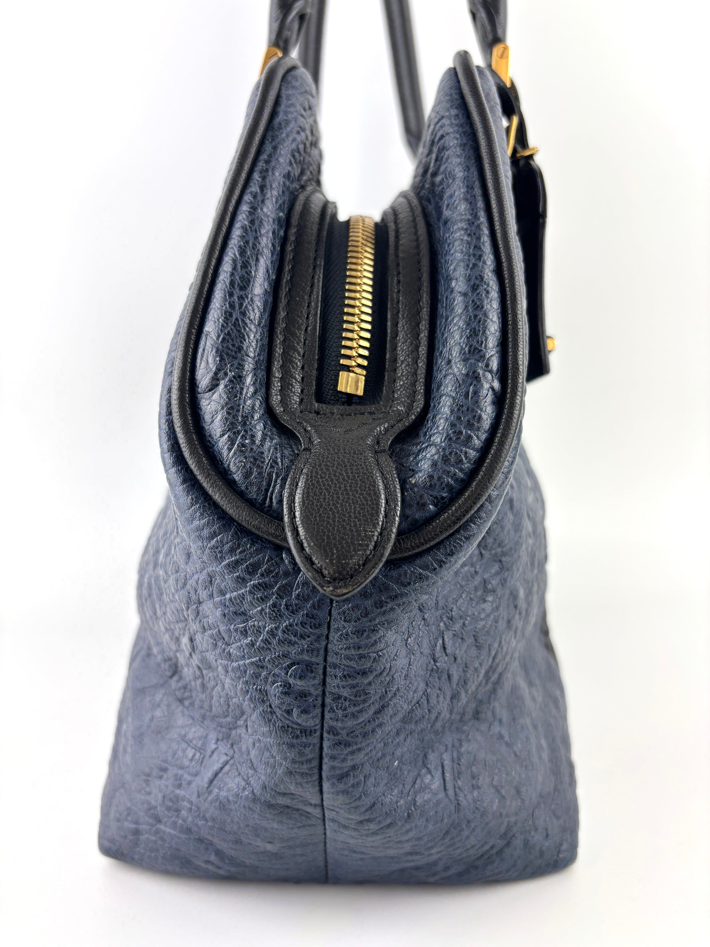 Limited Edition Marine Monogram Blocks Zipped Tote Bag - Glampot
