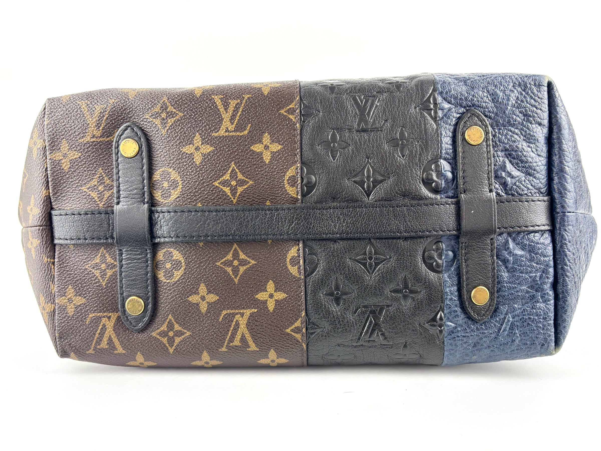Limited Edition Marine Monogram Blocks Zipped Tote Bag - Glampot