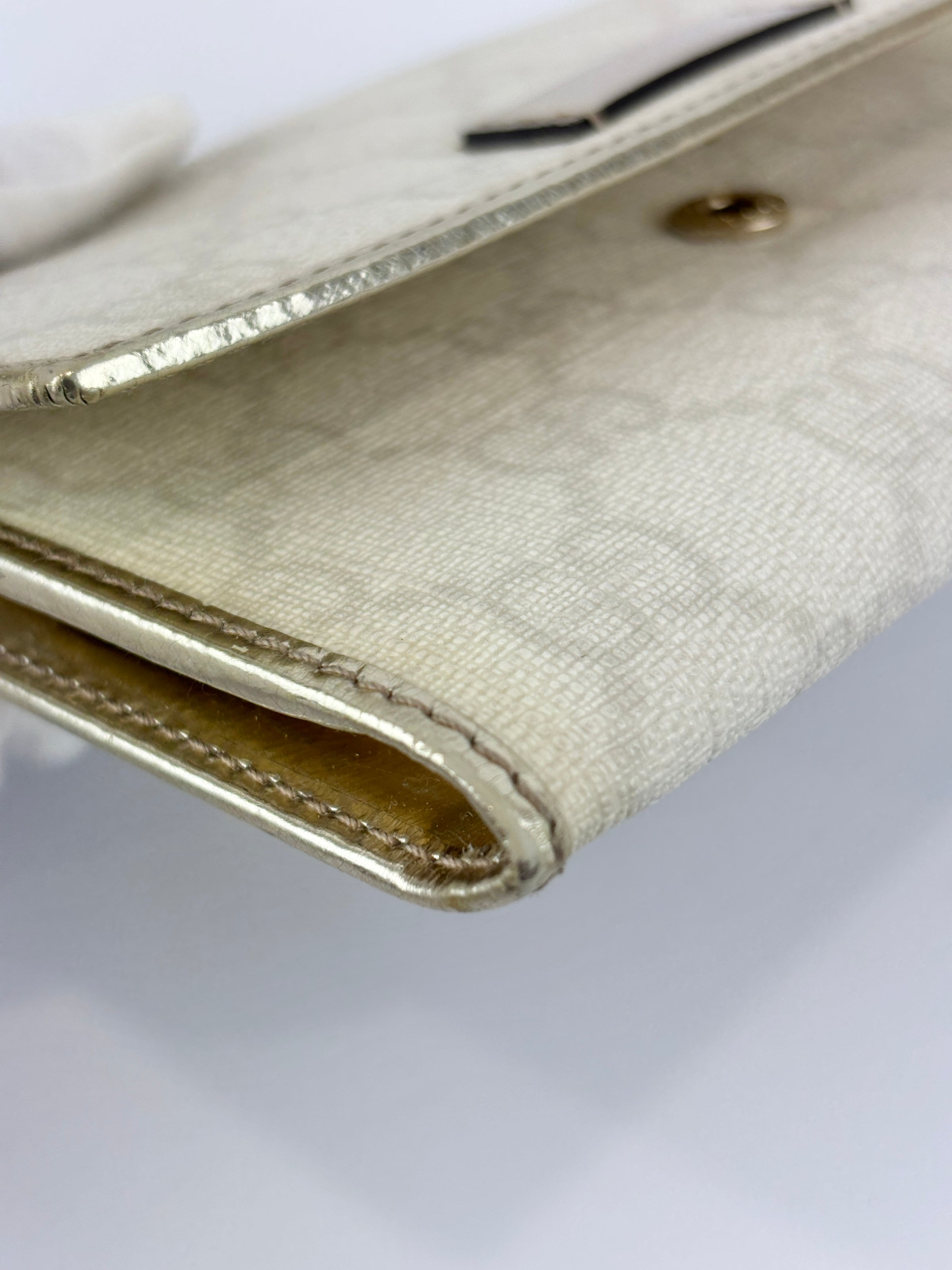 White GG Coated Canvas Wallet