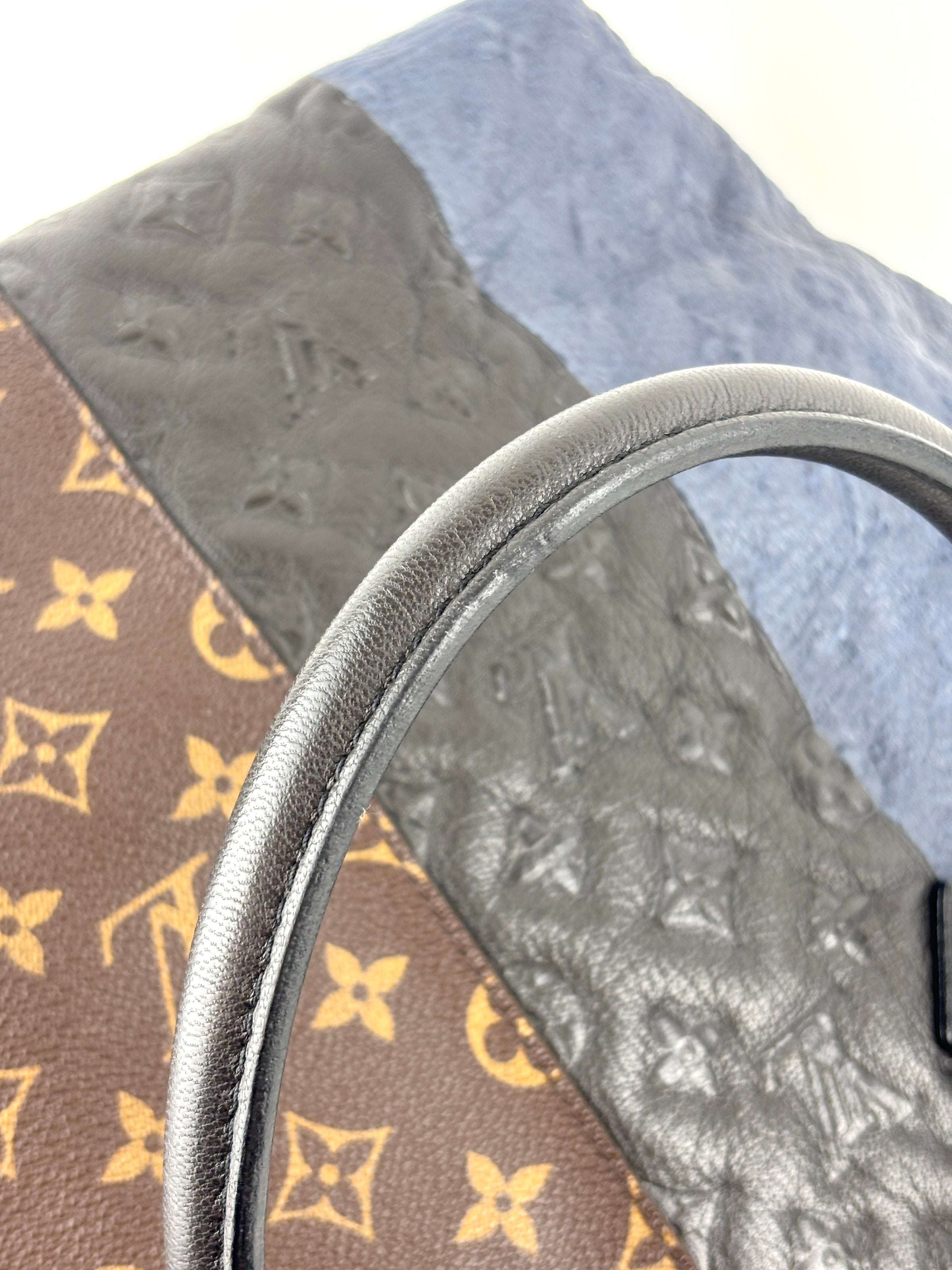 Limited Edition Marine Monogram Blocks Zipped Tote Bag - Glampot