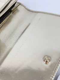 White GG Coated Canvas Wallet