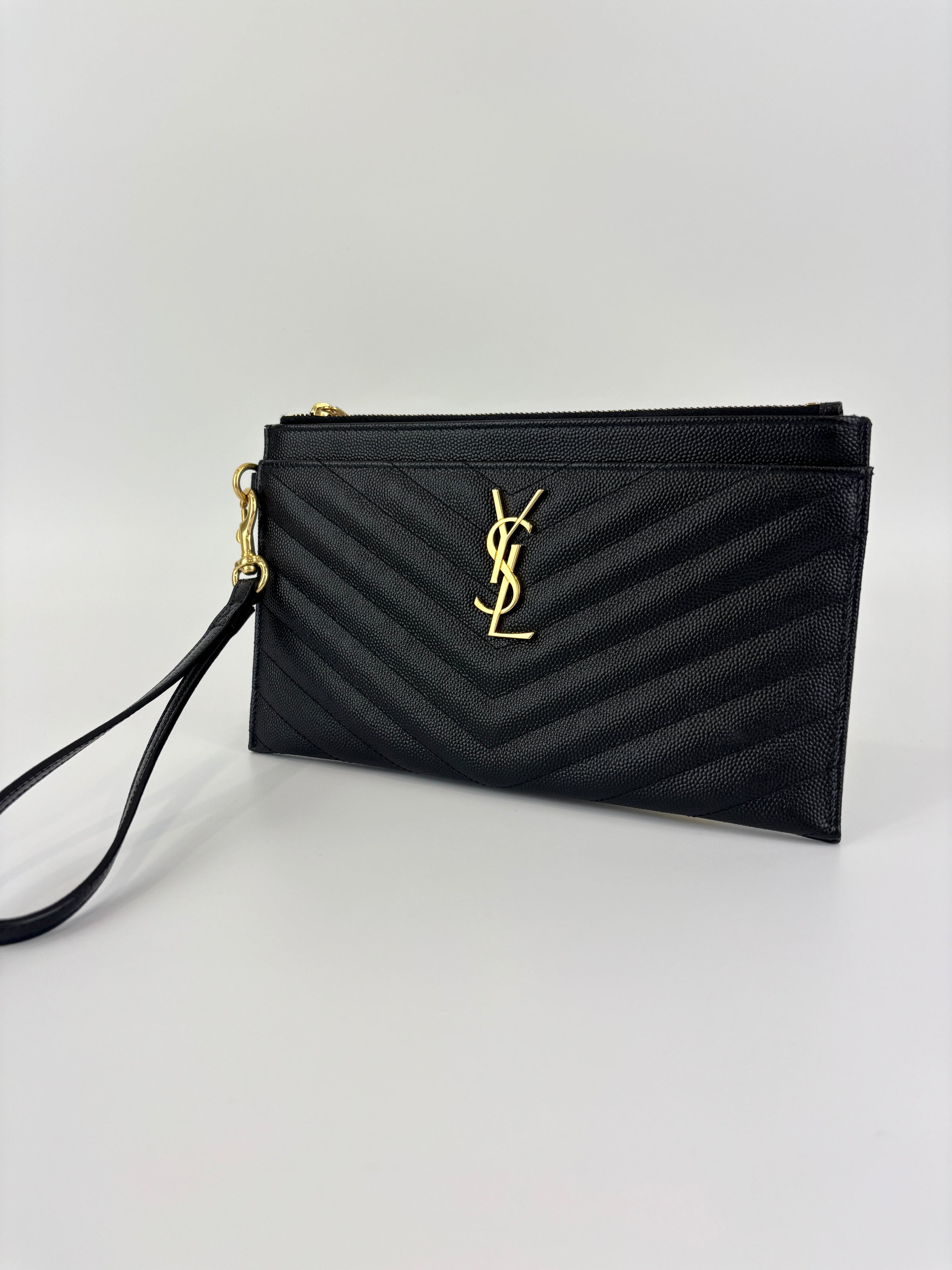 Monogramme Black Grain De Poudre Tech Pouch