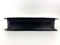 La Medusa Embroidered Leather Clutch in Black