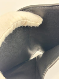 Black Maxi Intrecciato Leather Bifold Wallet
