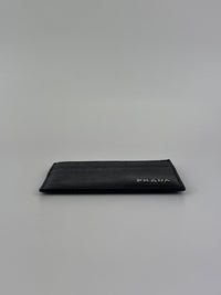 2MC223 Saffiano Leather Nero/Mercuri Card Holder