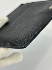 2MC223 Saffiano Leather Nero/Mercuri Card Holder