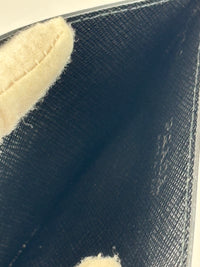 2MC223 Saffiano Leather Nero/Mercuri Card Holder