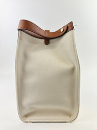 8BH374 Medium Peekaboo X-Tote Cream FF Embroidered Canvas Bag