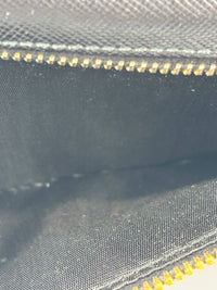 1M1132 Black Saffiano Metal Leather Continental Wallet