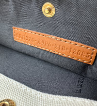 8BH374 Medium Peekaboo X-Tote Cream FF Embroidered Canvas Bag