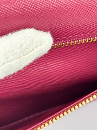 1M1132 Saffiano Fuoco Ibisco Bow Continental Wallet