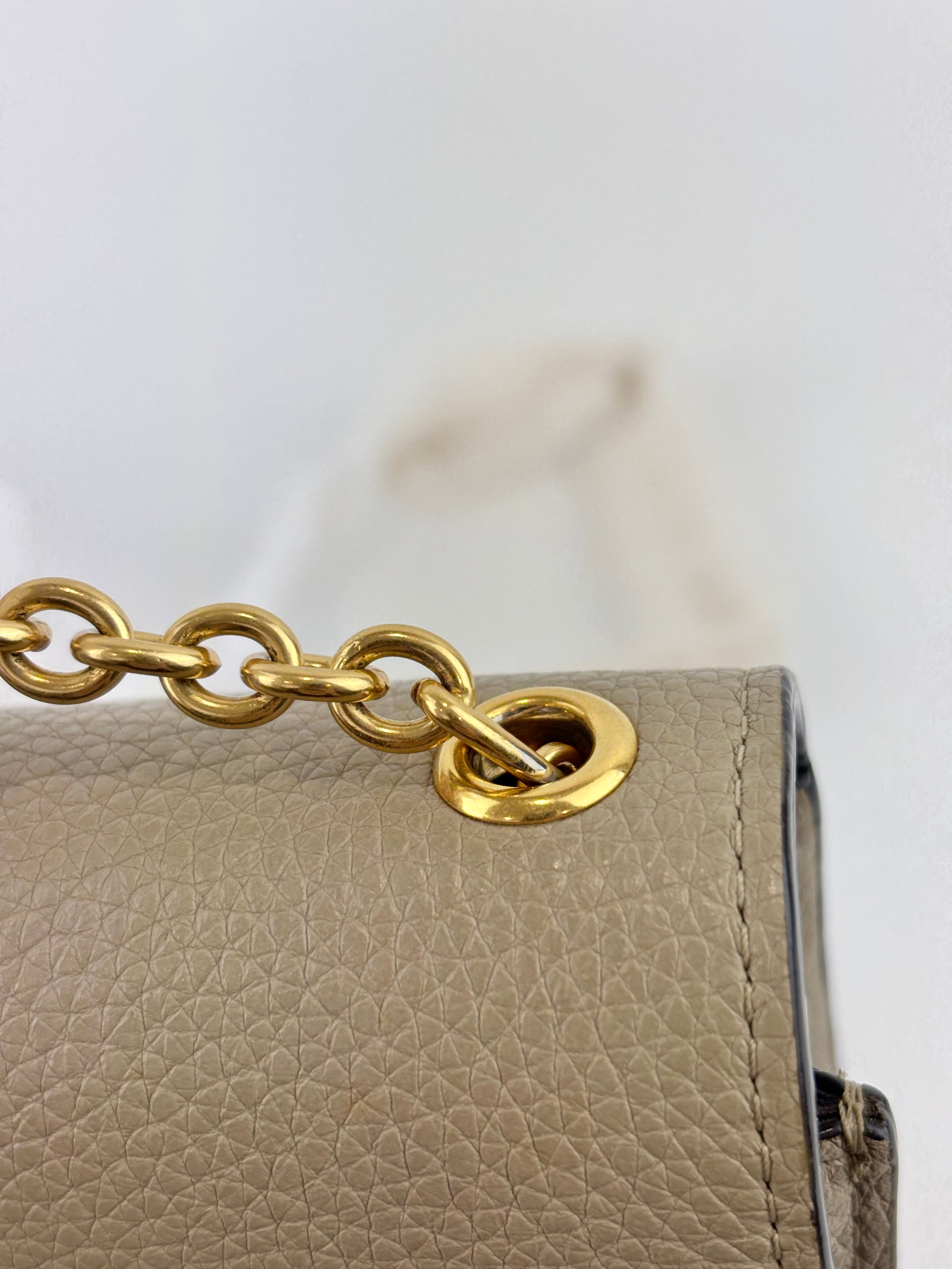 Small Darley Classic Grain in Dune Crossbody Bag - Glampot