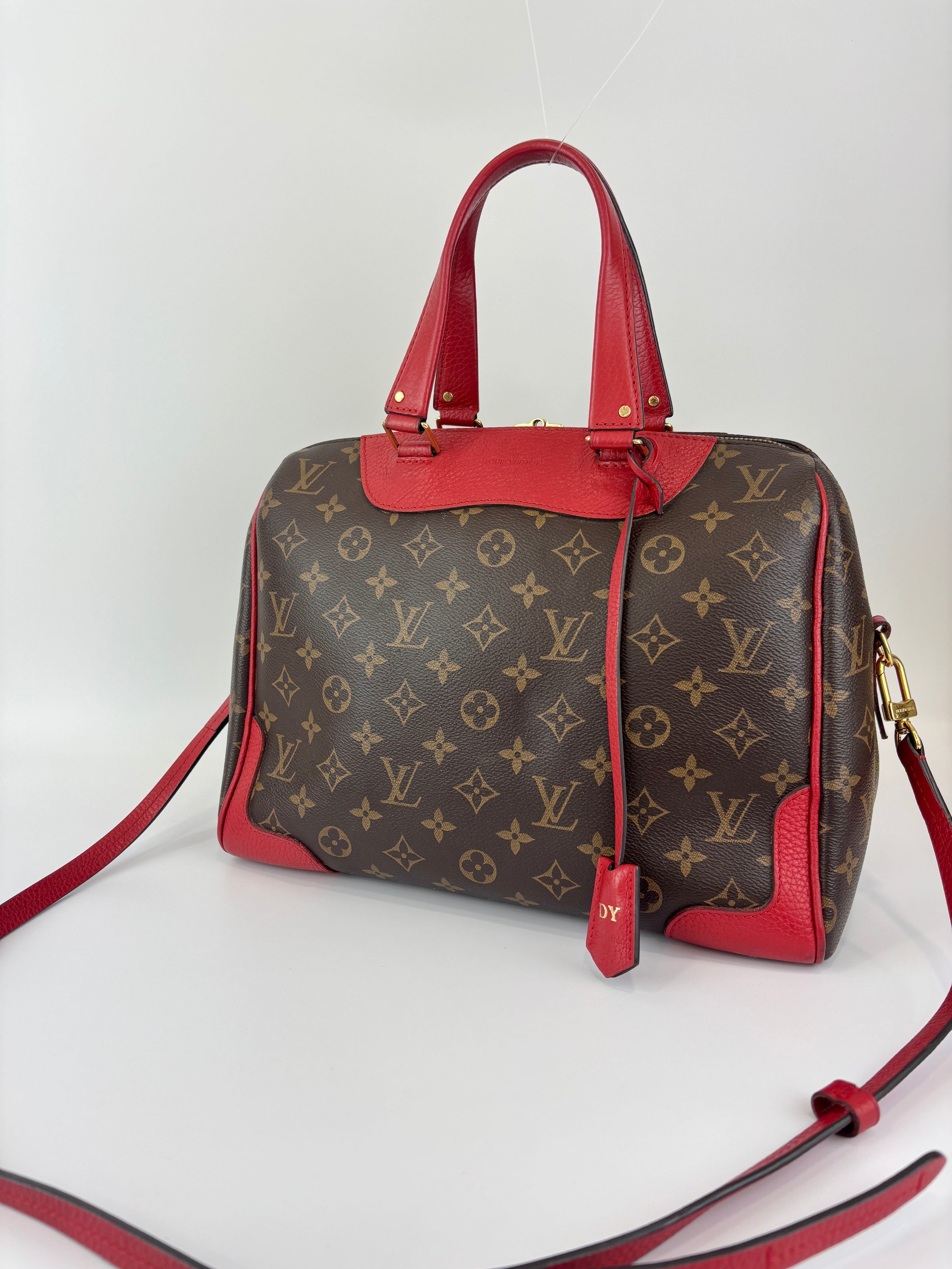 Retiro NM Cerise Monogram Canvas