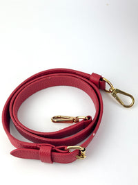 Rubis Leather & Monogram Canvas Double V Bag