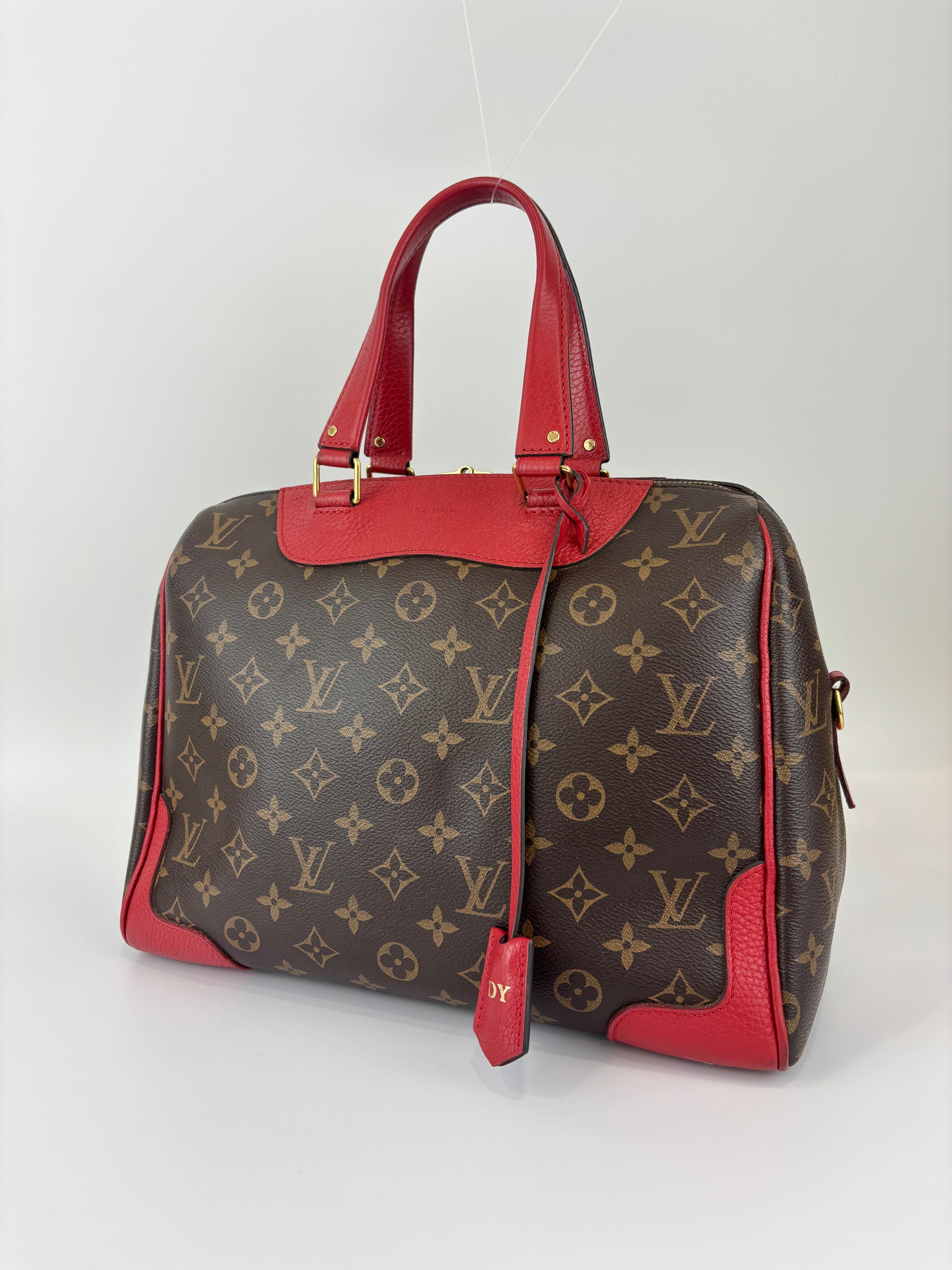 Retiro NM Cerise Monogram Canvas